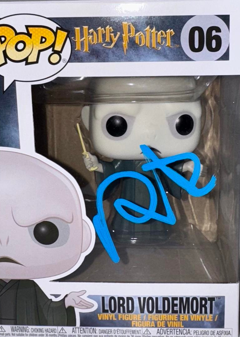 Ralph Fiennes Signed Funko Pop #06 "Lord Voldemort" (Harry Potter) Blue Ink - JSA COA